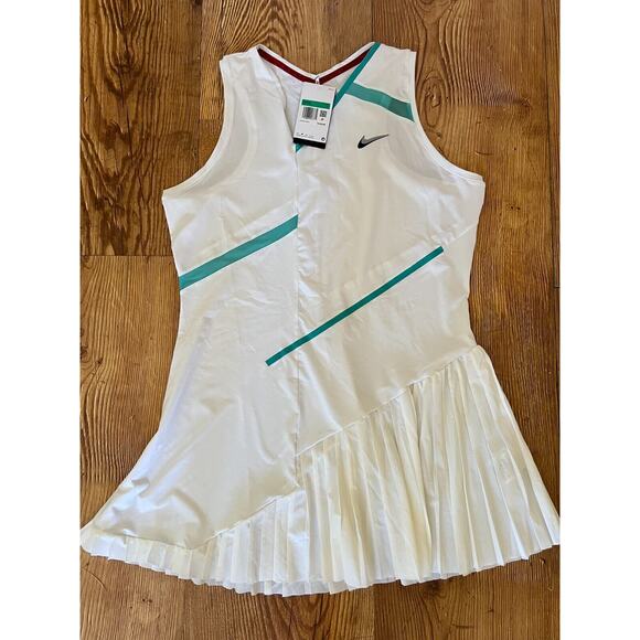 Nike Court Tennis Dress Dri-Fit Pleated Ruffle White DD8710-100 Women's Size XL - Picture 14 of 16